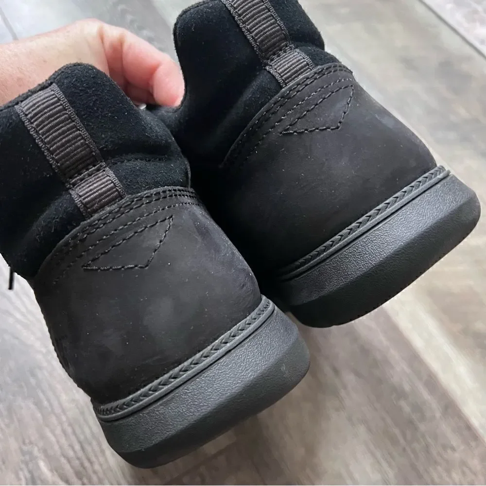 Caterpillar Men’s Leather Chukka Boots Black Size 12 Cat Shoes